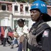 Haitian Police and UN Police on patrol in Port-au-Prince