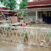 Un hôpital inondé à Nowshera, au Pakistan.