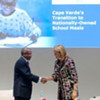 Cape Verde Prime Minister José Maria Neves (left) with WFP Executive Director Josette Sheeran