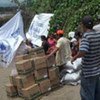 Food aid arriving in the town of Moyuta Jutiapa, Guatemala, for victims of flooding caused by Tropical Storm Agatha