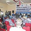 Officers from the Southern Sudan Police Service attending a five-day course in Juba