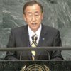 Le Secrétaire général Ban Ki-moon au Sommet de l'ONU sur les OMD.