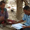 Man surveyed in UNDP pilot scheme in Timor-Leste.