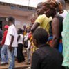 Ivoirians waiting in line to vote in the 31 October 2010 presidential election