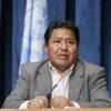 Carlos Mamani, Chairperson of the UN Permanent Forum on Indigenous Issues