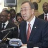 Secretary-General Ban Ki-moon in Bujumbura, Burundi in June 2010