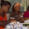 Ballots being counted for the 28 November 2010 elections at a polling station in Croix-des-Bouquets, Haiti