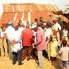 A group of Ivoirian refugees meeting with UNHCR staff in Guinea earlier in December