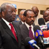 Special Representative Ibrahim Gambari addresses media on arrival in Khartoum on 22 Jan. 2010