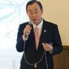 Secretary-General Ban Ki-moon speaking in Davos, Switzerland