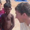 UN Resident Coordinator / Humanitarian Coordinator Neil Buhne with children in Sri Lanka (file photo)