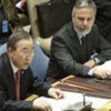 Secretary-General Ban Ki-moon (left) and Foreign Minister Antonio de Aguiar Patriota of Brazil at the Security Council