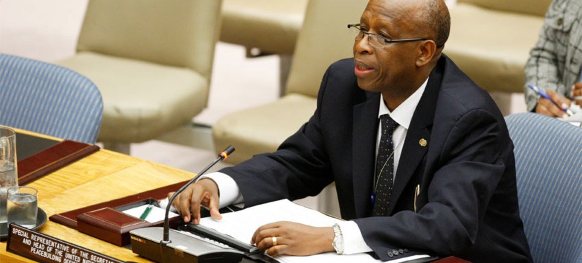 Special Representative Joseph Mutaboba briefs the Security Council on Guinea-Bissau.