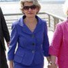 UNESCO's Irina Bokova (L) with Estela Carlotto, founder and head of the Grandmothers of the Plaza de Mayo, in Buenos Aires in 2010