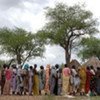 Displaced people fleeing fighting in Abyei, in Agok, Sudan