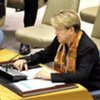 Special Representative Ellen Margrethe Løj briefs Security Council