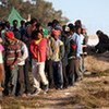 Refugees at the Tunisian-Libyan border