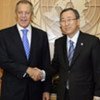 Secretary-General Ban Ki-moon (right) with Russian Foreign Minister Sergey Lavrov (file)