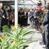 UN staff observing moment of silence for their colleagues killed in the plane crash at N’Djili International Airport in Kinshasa, DRC