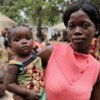 This young woman and her child found shelter in the Catholic mission at Duékoué in Côte d’Ivoire after their village was attacked