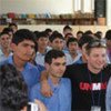 Jeremy Renner visits a school in Kabul