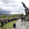 Ceremonia de conmemoración en la sede de la ONU en Ginebra del 50 aniversario de primer vuelo espacial tripulado. Foto de archivo: ONU Ginebra