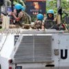 Des casques bleus à Abidjan.