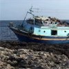 Navire ayant tenté la traversée de la Libye vers l'île de Lampedusa (photo d'archives)