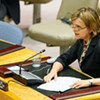 Special Representative Karin Landgren briefs the Security Council