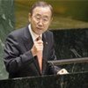 Secretary-General Ban Ki-moon addresses the General Assembly (file photo)