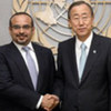 Secretary-General Ban Ki-moon with Crown Prince Salman bin Hamad bin Isa Al Khalifa (left)