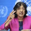 High Commissioner for Human Rights Navi Pillay holds press conference in Geneva