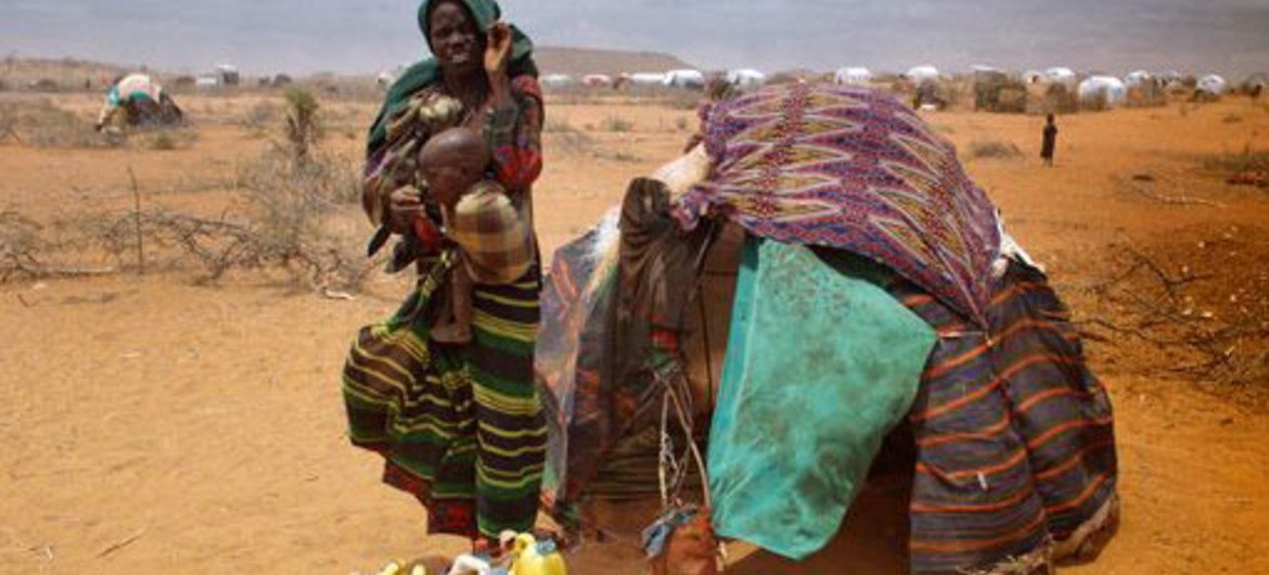 Les populations de la Corne de l'Afrique souffrent particulièrement de la faim en 2011.