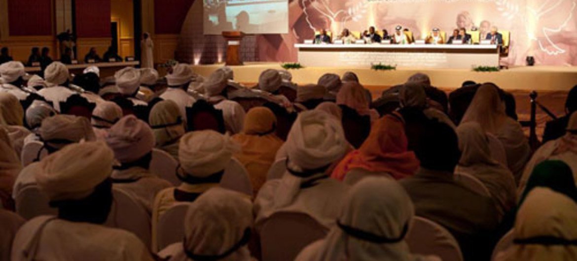 Delegates at the All Darfur Stakeholders Conference in Doha, Qatar, on 31 May 2011