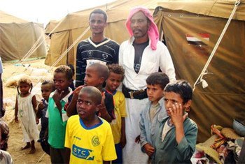 Des Yéménites déplacés dans le gouvernorat d'Abyan. Photo IRIN/Adel Yahya