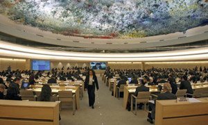 Human Rights Council in session in Geneva