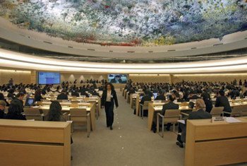 Human Rights Council in session in Geneva