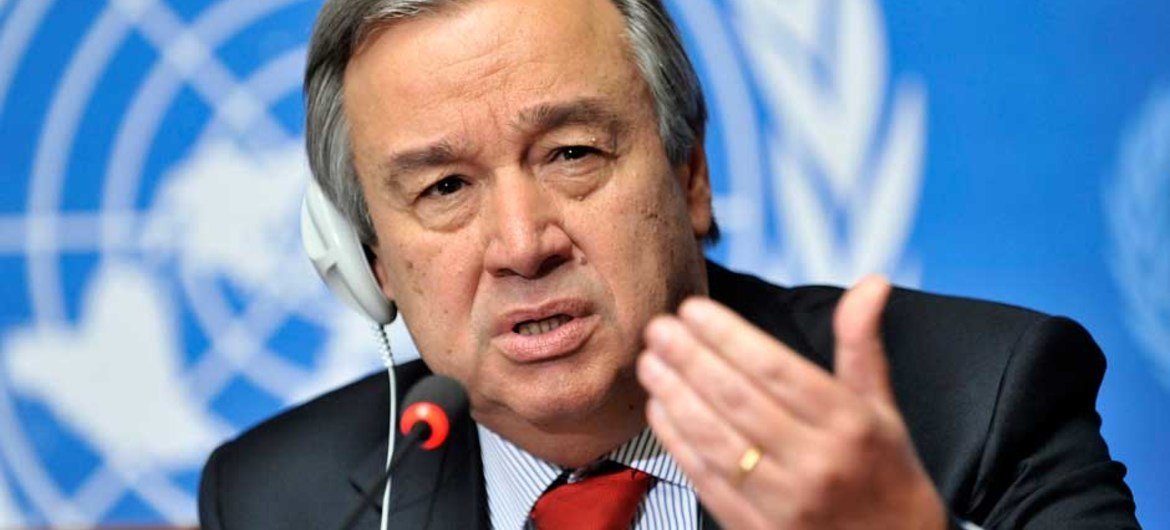 Antonio Guterres, Haut commissaire des Nations Unies pour les réfugiés.
