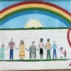 An HIV/AIDS mural in Belize.