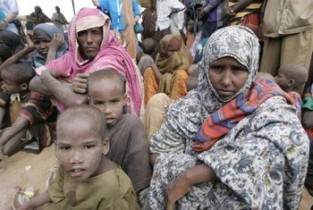 Somali refugees at the world's largest refugee complex at Dadaab in north-east Kenya.