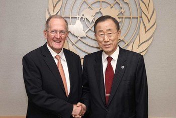 General Assembly President Joseph Deiss and Secretary-General Ban Ki-moon
