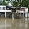Flooding is an annual hazard for people living in coastal areas of Bangladesh. (July 2011)