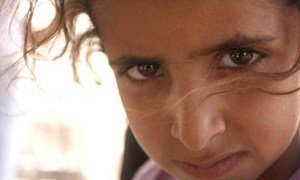 A Palestinian child.