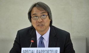 Le rapporteur spécial James Anaya. Photo ONU/Jean-Marc Ferré