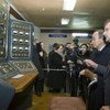 Secretary-General Ban Ki-moon (2nd right) on a visits to the museum at the Semipalatinsk test site in Kurchatov, Kazakhstan. (June 2010)