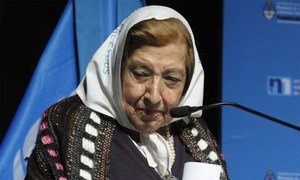 A mother tells her story about her son, one of the victims known as "desaparecidos" of the military government that ruled Argentina in the late 1970's and early 1980's.