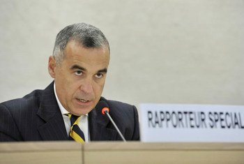 Calin Georgescu, Rapporteur spécial de l'ONU sur les droits de l'homme et les déchets toxiques. Photo ONU/Jean-Marc Ferré