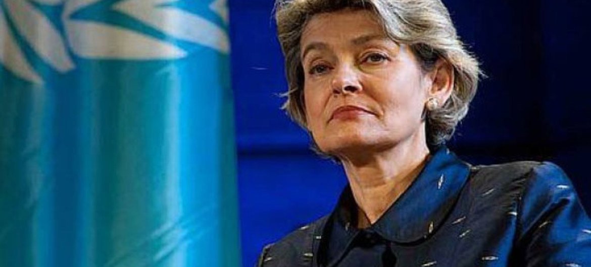 La Directrice générale de l'UNESCO, Irina Bokova.