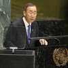 Le Secrétaire général Ban Ki-moon au sommet de l'ONU sur la prévention des maladies non transmissibles.