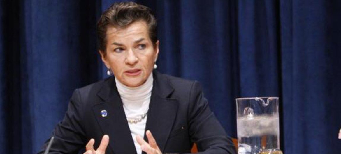 La Secrétaire exécutive de la Convention cadre des Nations Unies sur les changements climatiques, Christiana Figueres.